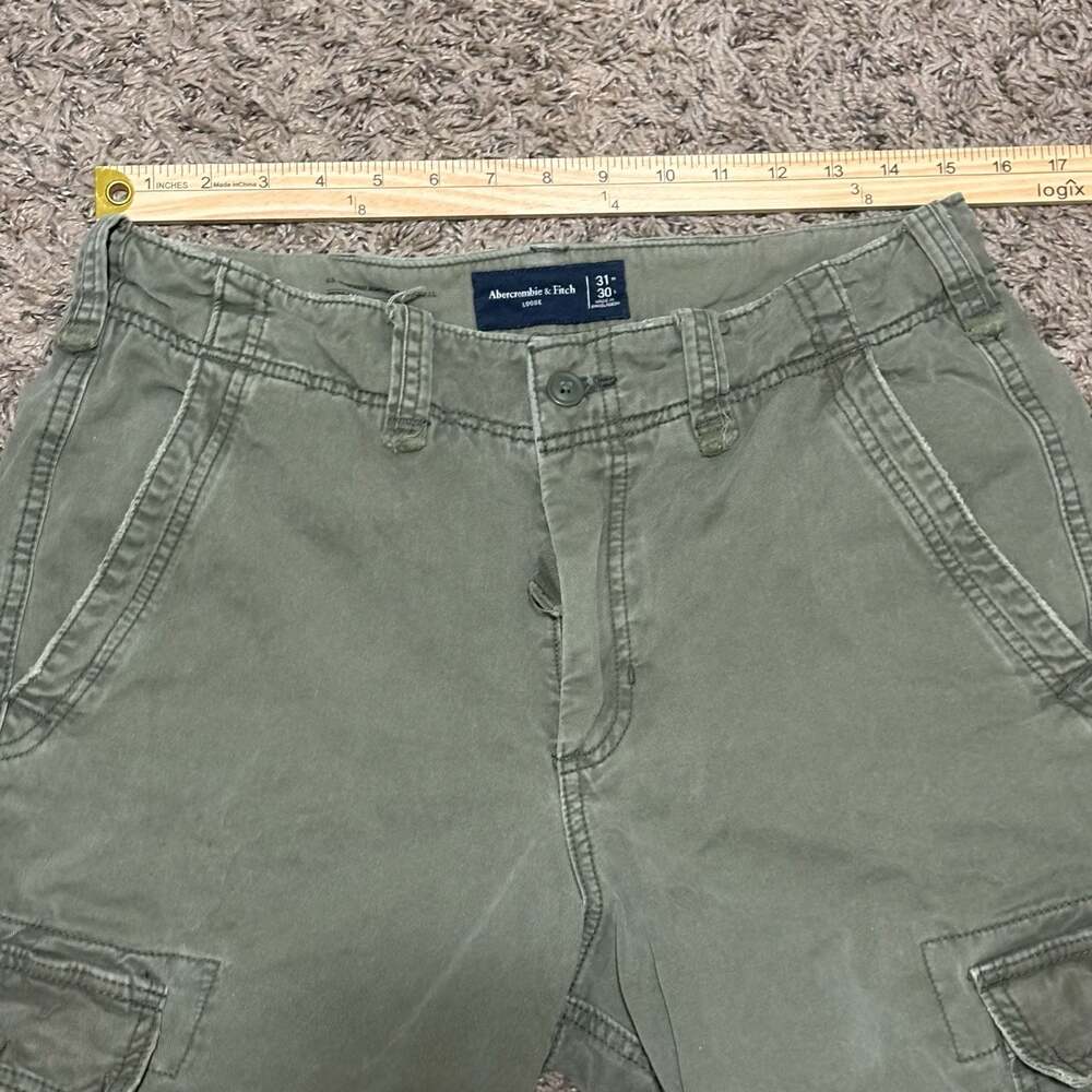 Abercrombie & Fitch Loose Cargo Pants 31x30 Green - Picture 6 of 10